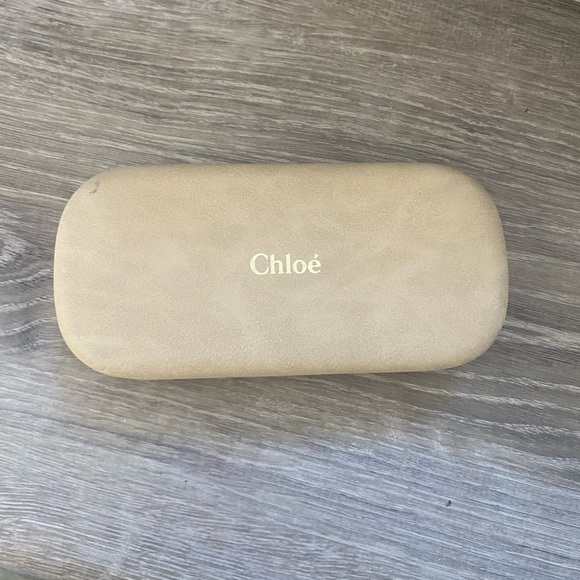 Chloe Gold Frame Sunglasses with Brown Lenses - Picture 10 of 13